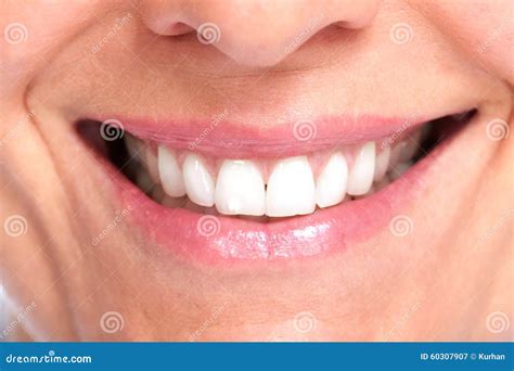 Beautiful Healthy Smile Stock Image Image Of Hygiene 60307907