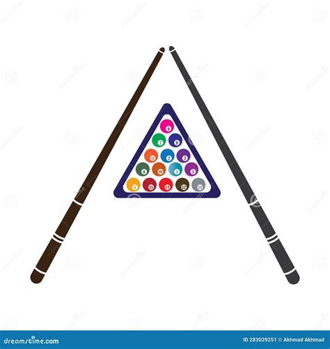 Cue stick icon stock vector. Illustration of snooker - 283029251