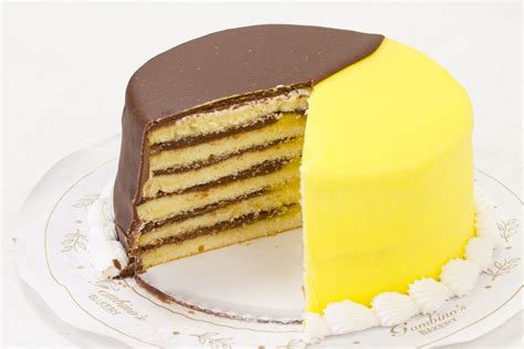 Delicious Chocolate Lemon Doberge Cake Yum Gambinos Bakery Louisiana