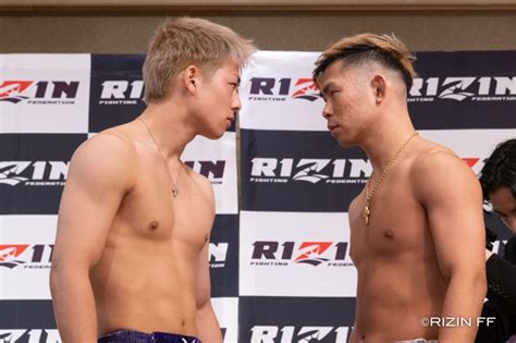 【rizin】ya Manvs三浦孝太が一触即発のバチバチ睨み合い！殺気全開のフェイスオフに緊張感走る… ライブドアニュース