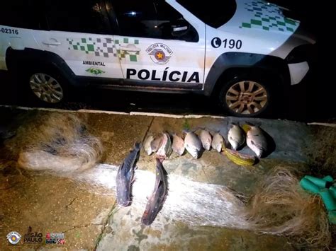 POLICIAMENTO AMBIENTAL FLAGRA PESCA PREDATÓRIA NO RIO AGUAPEÍ