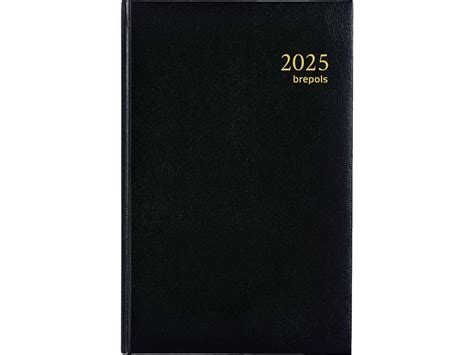 BREPOLS Agenda Saturnus 231 Lima 2025 0 231 1255 1S 2P Noir 13 5x21cm