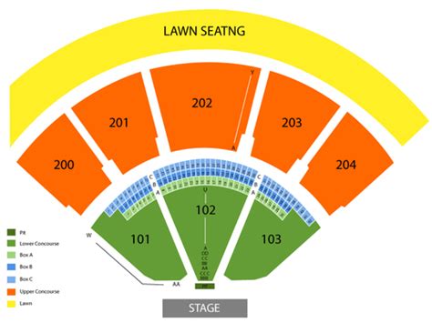 Oak Mountain Amphitheatre Seating Chart