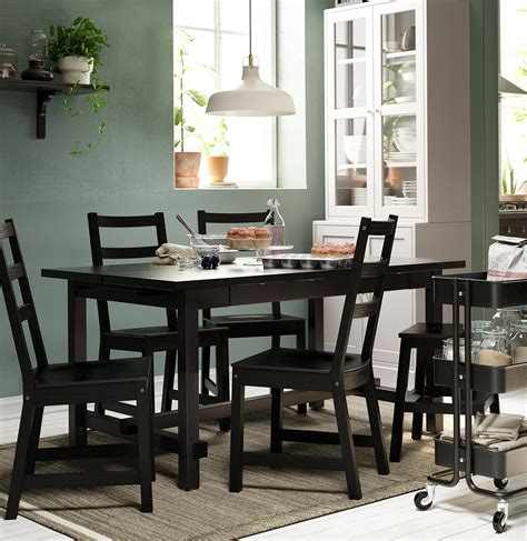 NORDVIKEN Extendable Table Black 152 223x95 Cm IKEA Lietuva