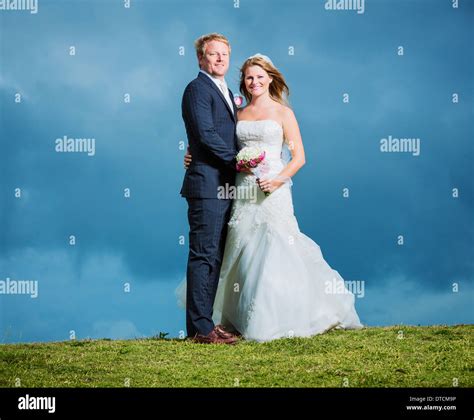 Wedding, Happy couple in love Stock Photo - Alamy