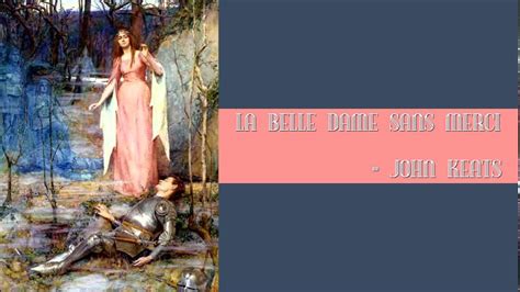 La Belle Dame Sans Merci Audiobook John Keats Youtube