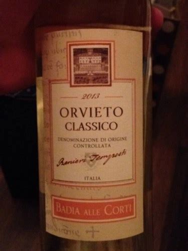 Badia Alle Corti Orvieto Classico Vivino Us