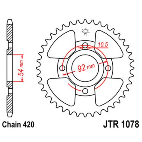 Couronne Jt Sprockets Acier Standard