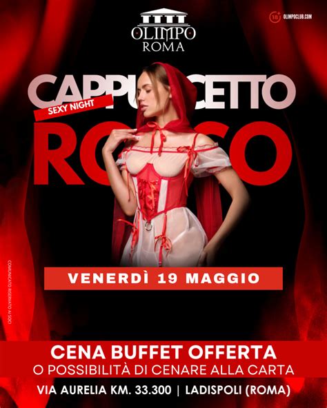 CAPPUCCETTO ROSSO SEXY NIGHT Olimpo Club Privé Roma Scambio Coppie