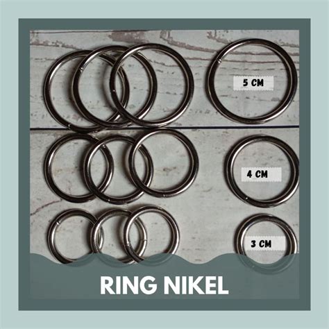 Jual Ring O Ring Bulat Ring Nikel Harga Per Pcs Shopee Indonesia