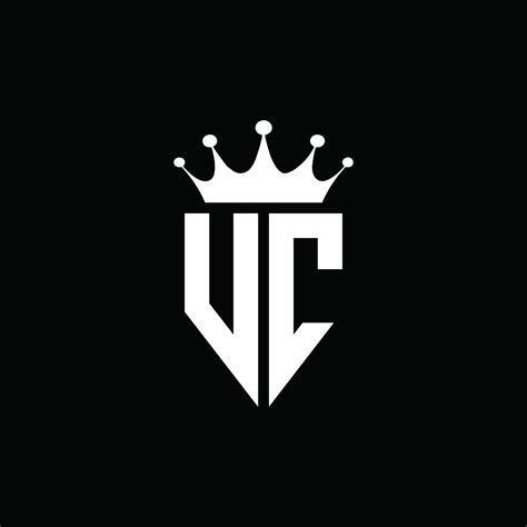 VC logo monogram emblem style with crown shape design template 4235618 ...