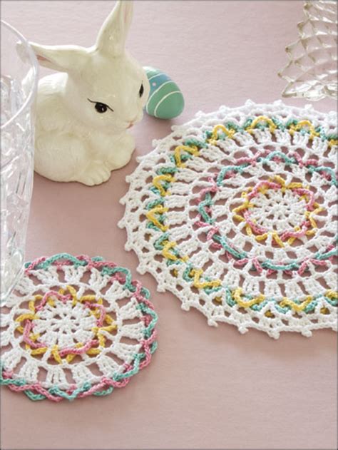 Easter Doily Coaster