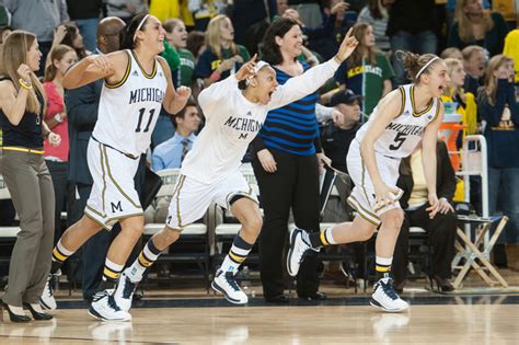 Michigan Women S Baskeball Snaps Game Losing Streak To Michigan