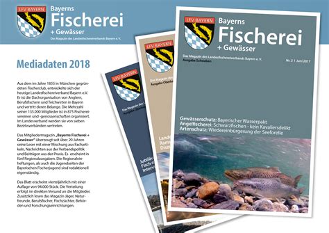 Mediadaten Bayerns Fischerei Gew Sser Landesfischereiverband Bayern