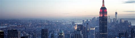 New York City Wallpaper 4K, Sunset, Cityscape, City Skyline