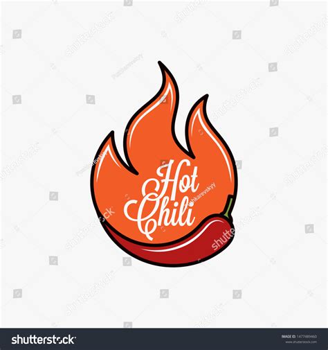 Chili Pepper Logo Hot Chili Fire Stock Vector Royalty Free 1477489460