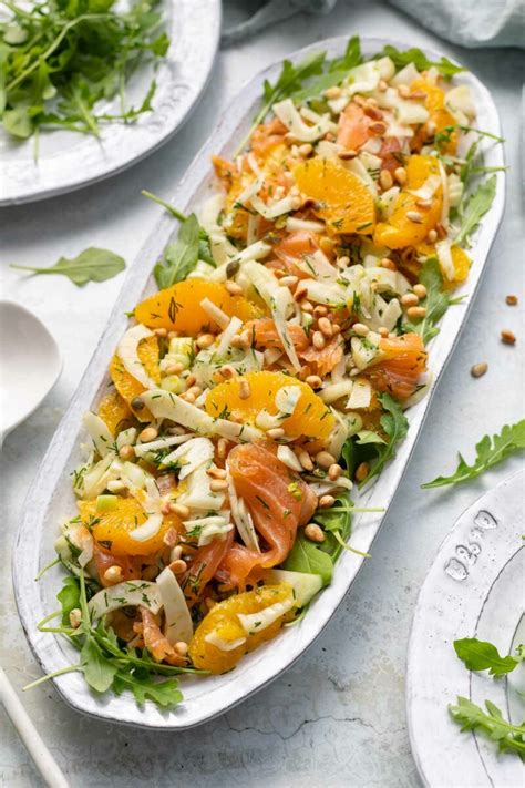 Salat Mit R Ucherlachs Orange Und Fenchel Rezept Elle Republic