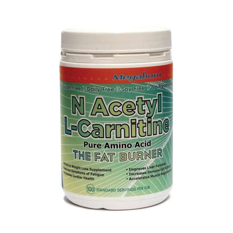 MegaBurn N Acetyl L-Carnitine 200g - The Healthy Option
