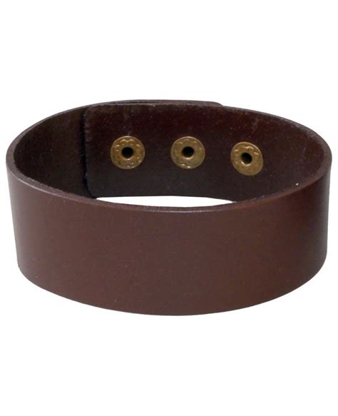 Lgt Jwls Verstelbare Leren Armband In Bruin Vintage