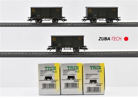 3x Trix 24099 Güterwagen K Bay Sts B H0 GS mit OVP Kaufen auf Ricardo