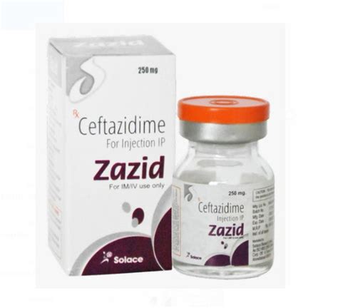 Zazid Ceftazidime For Injection Ip Mg Pack For Used To Treat