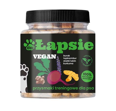 HAPPY SNACKY ŁAPSIE Przysmaki treningowe dla psa VEGAN Burak