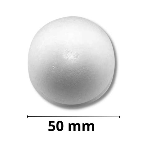 Bolinha De Isopor 5cm Pacote 50 Unidades Styroform