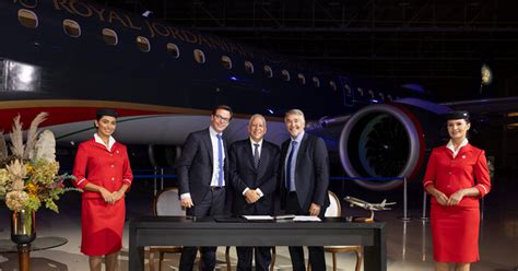 Azorra Delivers First Two Embraer E E Aircraft To Royal Jordanian