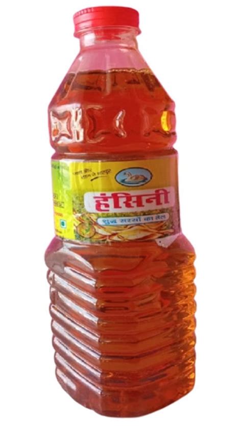 Yellow Expeller Hansani Pure Mustard Oil Packaging Type Plastic