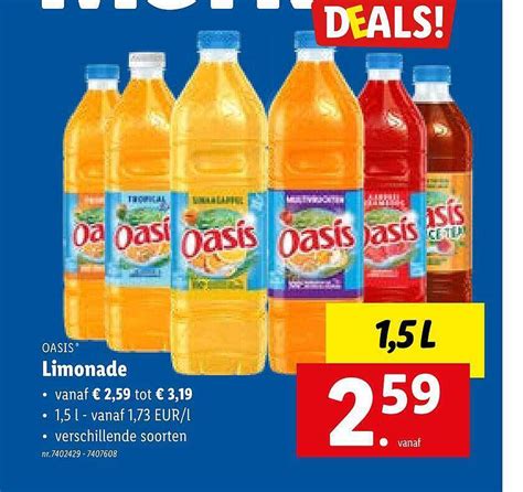 Oasis Limonade Promotie Bij Lidl