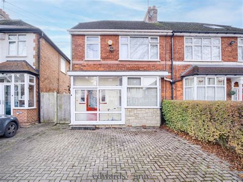 3 Bed Semi Detached House For Sale In Hannon Road Kings Heath