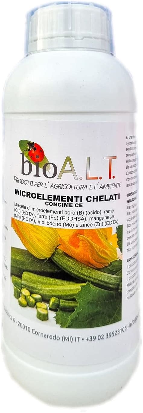 Microelementi Chelati Concime Fertilizzante Contiene Ferro Chelato Per