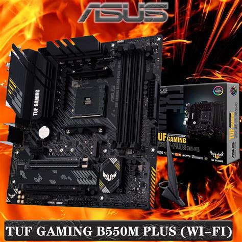 Am4 Asus Novo Tuf Gaming B550m Plus Wi Fi 128gb Ddr4 4866oc Usb 32