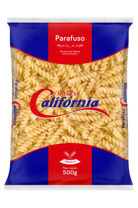 Macarrão Califórnia Parafuso Sêmola Cristal Alimentos