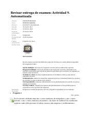 ACT 9 Automatizada Derecho Laboral Pdf Revisar Entrega De Examen