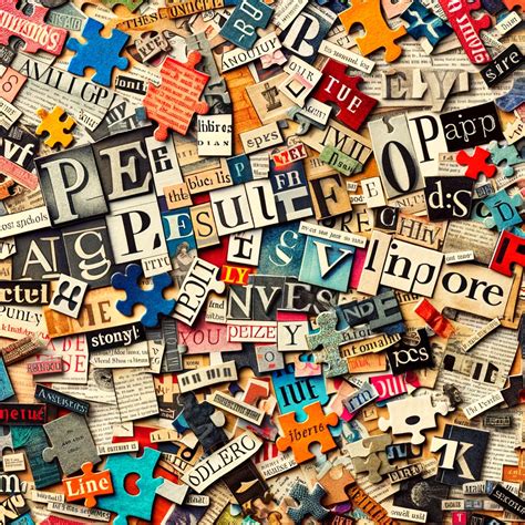 Пазл буквы из журналов - разгадать онлайн бесплатно и без регистрации