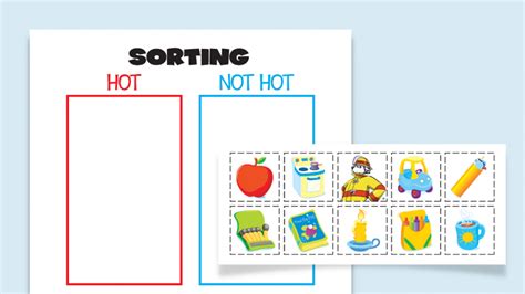 Hot Or Not Sorting Activity Sparky School House