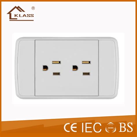 New Design South Africa Standard 2 Gang 6 Pin Wall Socket China Wall