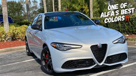 This Lunare White 2021 Alfa Romeo Giulia Ti Sport Is A Jaw Dropper