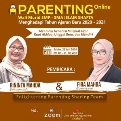 WEBINAR PARENTING ONLINE Sekolah Islam Shafta Surabaya