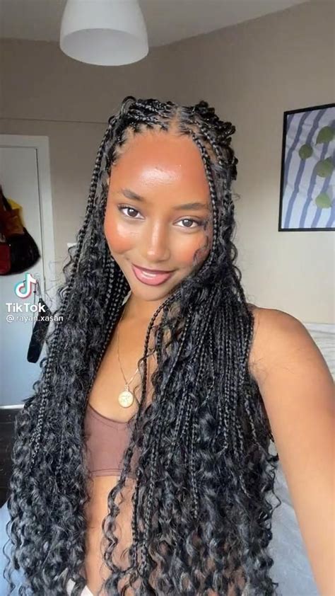 Goddess Braids Hairstyles Cute Box Braids Hairstyles Box Braids