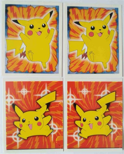 Pokemon Topps Merlin Sticker Series Pikachu Ash Bundle Stickers