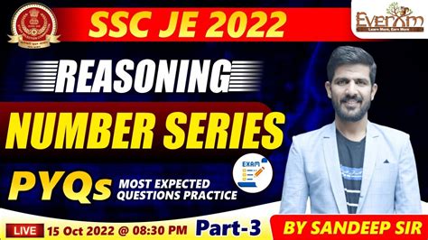 Ssc Je 2022 Reasoning Most Expected Questions Practice 4 By Sandeep Sir Everexam