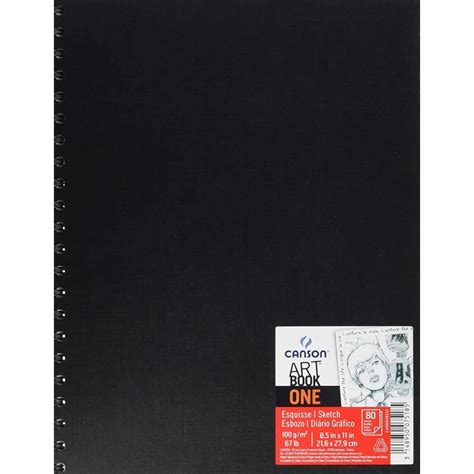 Canson Beaux Arts Carnet Art Book Noir Spirales Feuilles