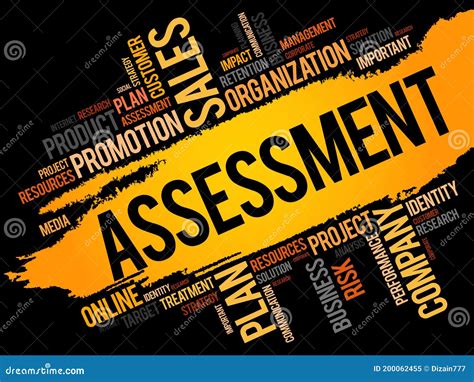 Assessment Word Cloud Stock Illustration Illustration Of Management