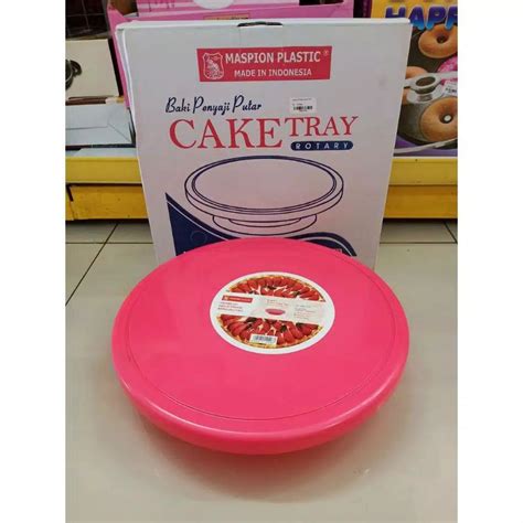 Jual Cake Tray Rotary Meja Kue Baki Penyaji Putar Maspion Shopee