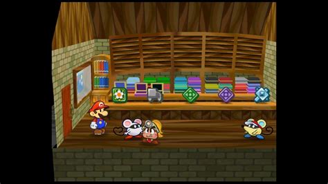 Paper Mario The Thousand Year Door Rogueport Badge Shop Youtube