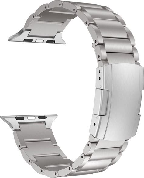 Bandje Titanium Geschikt Voor Apple Watch Bandje Geschikt Voor 38 Mm