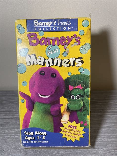 Barneys Best Manners Vhs Video Tape Barney Grelly Usa