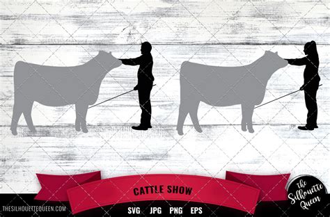 Cattle Show svg file, livestock show svg cut file, silhouette studio By ...